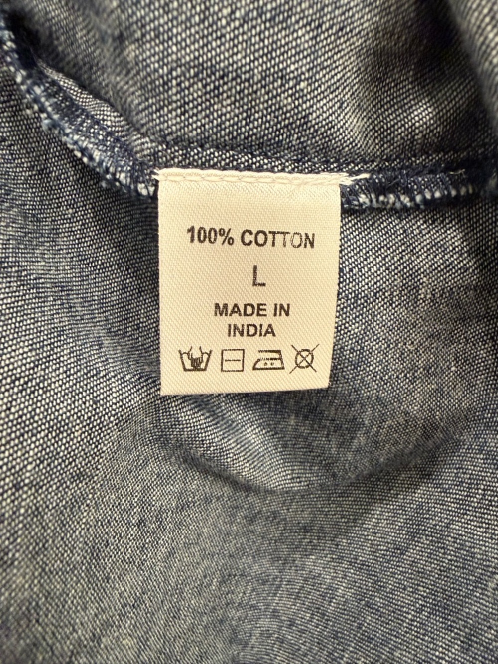Tizzie Frayed Denim Button-Down Shirt - Picture 5 of 6